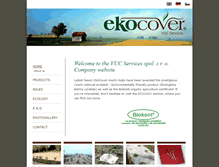 Tablet Screenshot of ekocover.cz